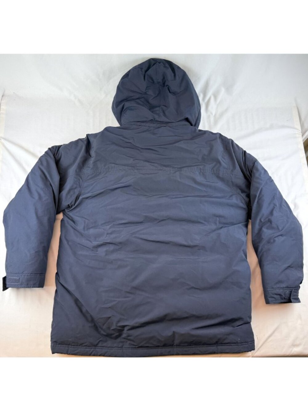 Eddie Bauer Goose Down Parka Jacket Winter Coat Navy Mens XL - Picture 2 of 14